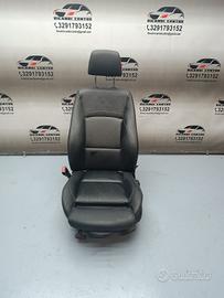Sedili in pelle nera anteriore sx bmw serie 3 2009