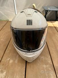 Casco integrale Motocubo M3 bianco. Usato 2 volte