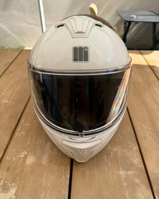 Casco integrale Motocubo M3 bianco. Usato 2 volte