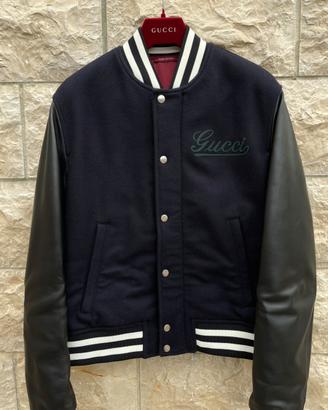 Giacca gucci Varsity in lana e pelle originale