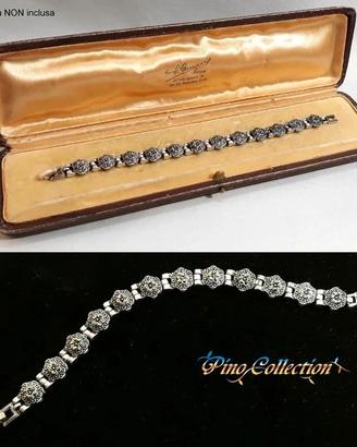 Bracciale marcasite alta bigiotteria tipo vintage
