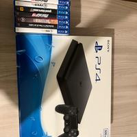 PS4 slim 500gb + 8 giochi (trattabile)