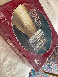 6 bicchieri acqua in cristallo