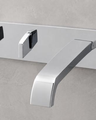 Rubinetto Lavabo Parete Newform Cromato Design Mod
