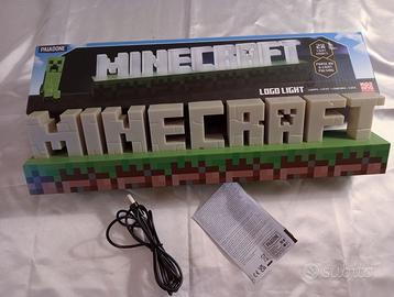 Lampada Logo Minecraft Paladone - Originale