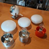 4 lampade anni 70 Valenti e Ecolight