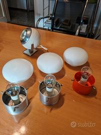 4 lampade anni 70 Valenti e Ecolight