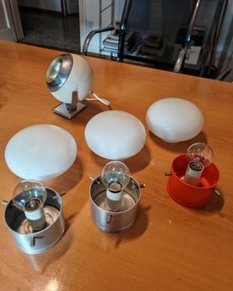 4 lampade anni 70 Valenti e Ecolight