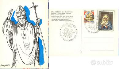 CARTOLINE GIOVANNI PAOLO II a Cesena