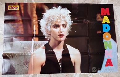 Doppio poster inserto rivista Cioè anni 90 Madonna