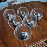 6 lampade globo policarbonato