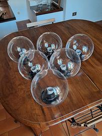 6 lampade globo policarbonato