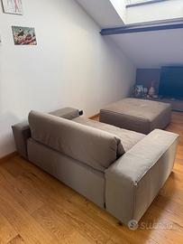 Divano modulare Desirée + pouf – design moderno Ma