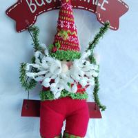 Babbo Natale su altalena