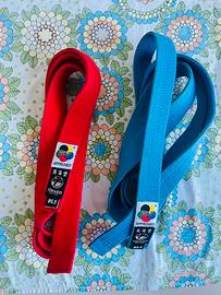 cinture per karate adatte ad allenamento e gare.