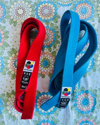 cinture per karate adatte ad allenamento e gare.