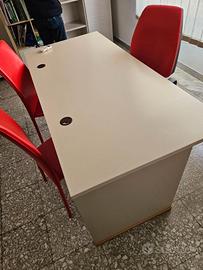 Scrivania artigianale 80x170 cm – con passacavi