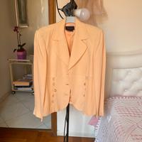 Giacca pura seta albicocca ,tg 44,Luisa Spagnoli