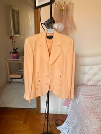 Giacca pura seta albicocca ,tg 44,Luisa Spagnoli