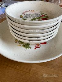 Servizio piatti pasta da 6 con spaghettiera