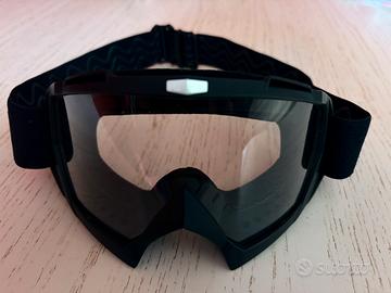 Maschera moto custom cross vintage