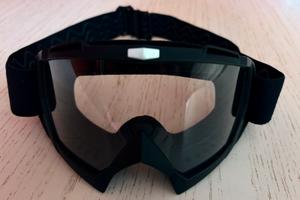 Maschera moto custom cross vintage