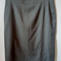 Gonna verdone/verde salvia, lana vergine, tg 54/56