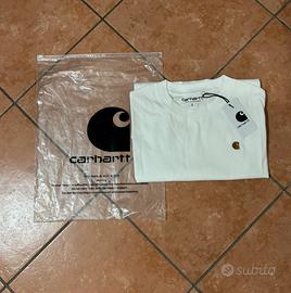 T-shirt carhartt WIP bianca con logo - nuova