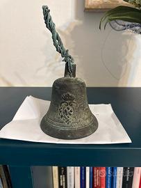 Campana Medici bronzo  stemma Granducale 700/800