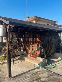 Botte in legno con copertura