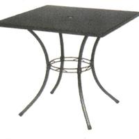 Tavolo acciaio smontabile colore grigio 75x75 cm