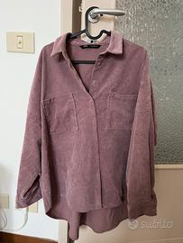 Giacca camicia in velluto - Zara