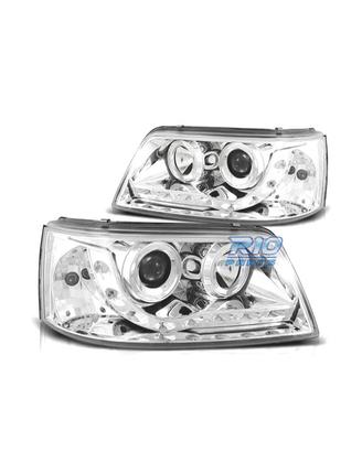 FARI VOLKSWAGEN VW T5 03-09 LUCE DIURNA FONDO CROM
