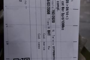 CAMBIO CITROEN C1 2008 CODICE MOTORE 8HT
