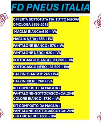 sottotuta e caschi omologati fia nuovi 