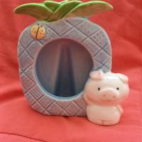 Portafoto da tavolo con maialino