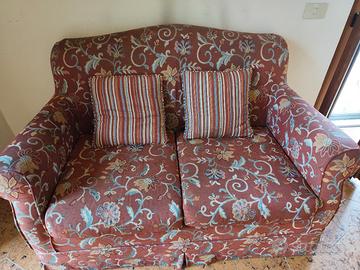 divano due posti + poltrona stile classico