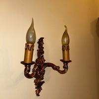 Applique doppia in stile classico dorato