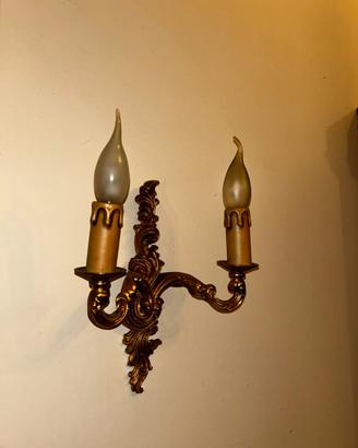 Applique doppia in stile classico dorato