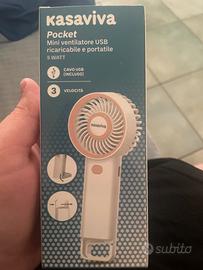Ventilatore portatile collegabile con usb computer