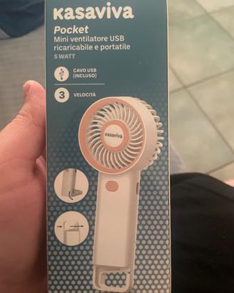 Ventilatore portatile collegabile con usb computer