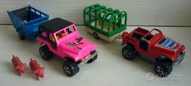 Majorette N. 244 Jeep Cj Renegade x 2 con rimorchi