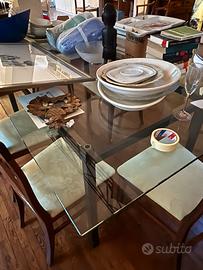 Tavolo cristallo Fiam