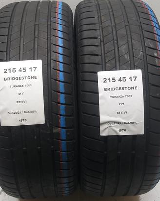 2 GOMME 215 45 17 BRIDGESTONE A1876