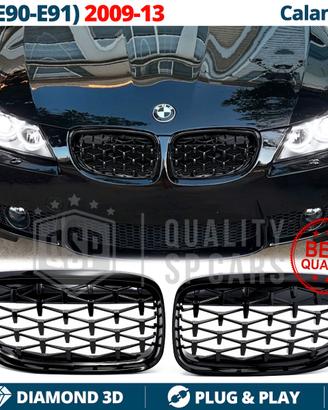 GRIGLIE per BMW Serie 3 E90 E91 Mascherine Diamond
