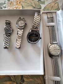 Lotto 4 Orologi Vintage Automatici uomo/donna 
