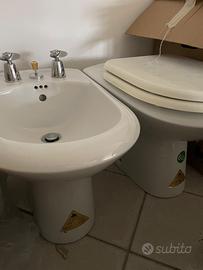 Coppia Sanitari Dolomiti nuovi con etichetta