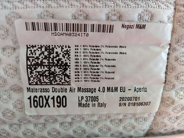 Materasso Matrimoniale Double Air Massage 4.0
