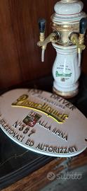 spillatore birra + targa smaltata numerata pilsner