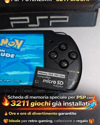 SD 64GB PSP 5211 giochi